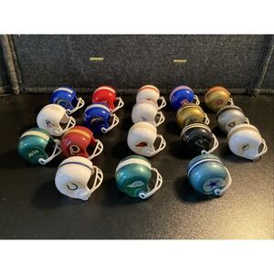 Vintage Lot Of 18 Different Opi Miniature Gumball‎ Machine NFL Football Helmets